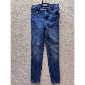 Madewell Jeans Womens 25 (24x27) Blue High‎ Rise Skinny Stretch Pants Denim
